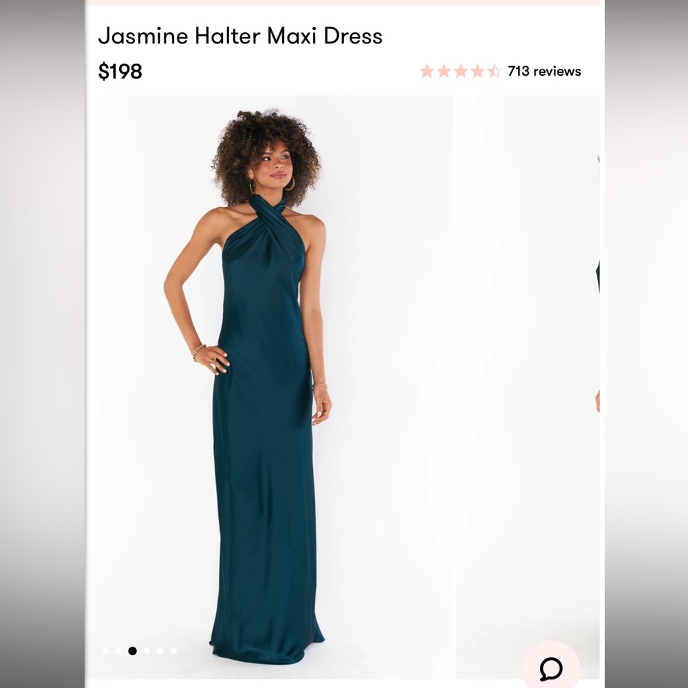 Show Me Your MuMu Jasmine Dress in Deep Emerald Luxe Satin